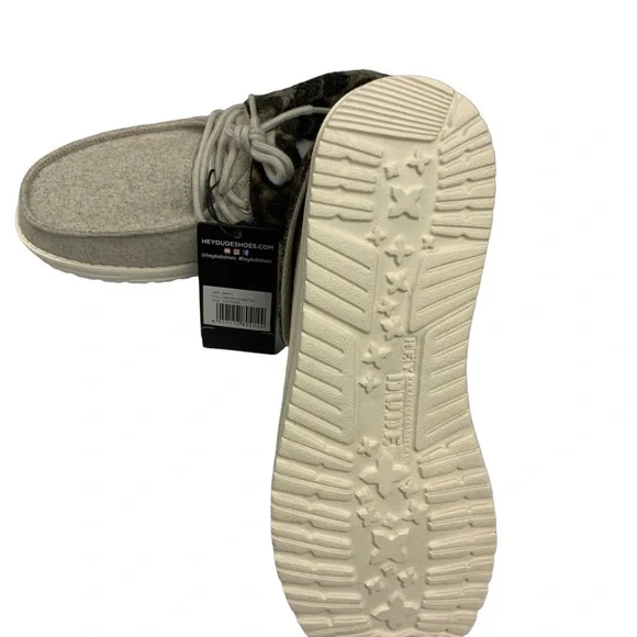 Hey Dude Women's 🌸Britt🌸 Cream Cheetah Casual Shoes - SZ (9) - Picture 7 of 14